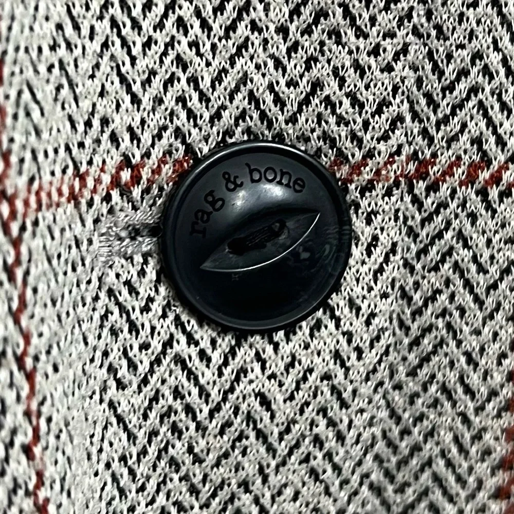 rag & bone Slade Check Print Blazer size 14 - Picture 8 of 13